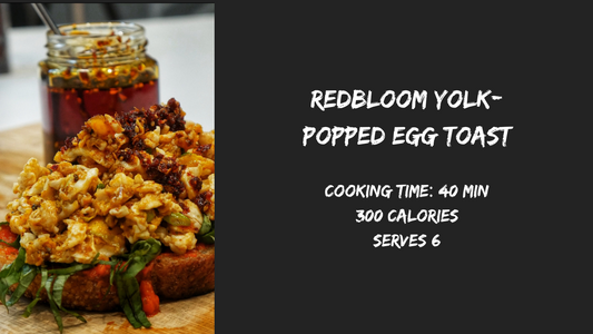 chili oil yolk popped egg toast