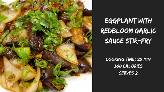Eggplant with Redbloom Garlic Sauce Stir-Fry Recipe