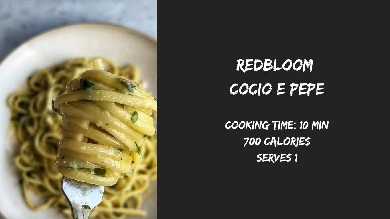 Redbloom Cacio e Pepe Recipe