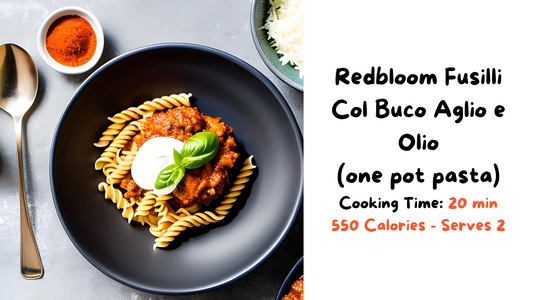 How to Make Redbloom Fusilli Col Buco Aglio e Olio