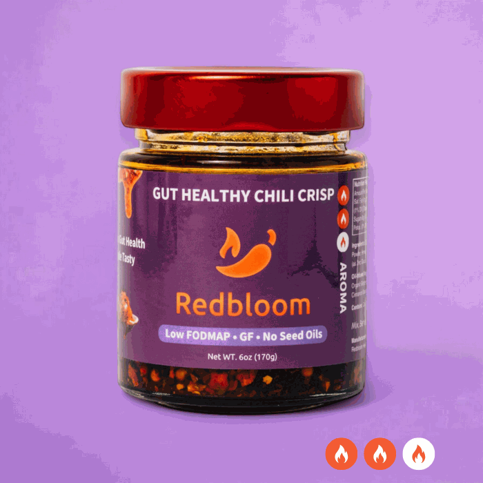 Redbloom Best Chili Crisp Medium Aroma with sichuan chili flakes and avocado oil