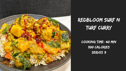 3.15 Redbloom Surf n Turf Curry (40min, 1100 calories, serves 3)