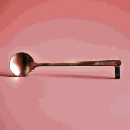 Redbloom custom engraved rose gold spoon